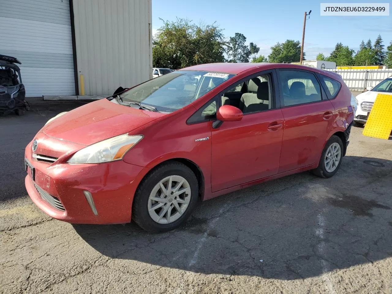 2013 Toyota Prius V VIN: JTDZN3EU6D3229499 Lot: 58279114