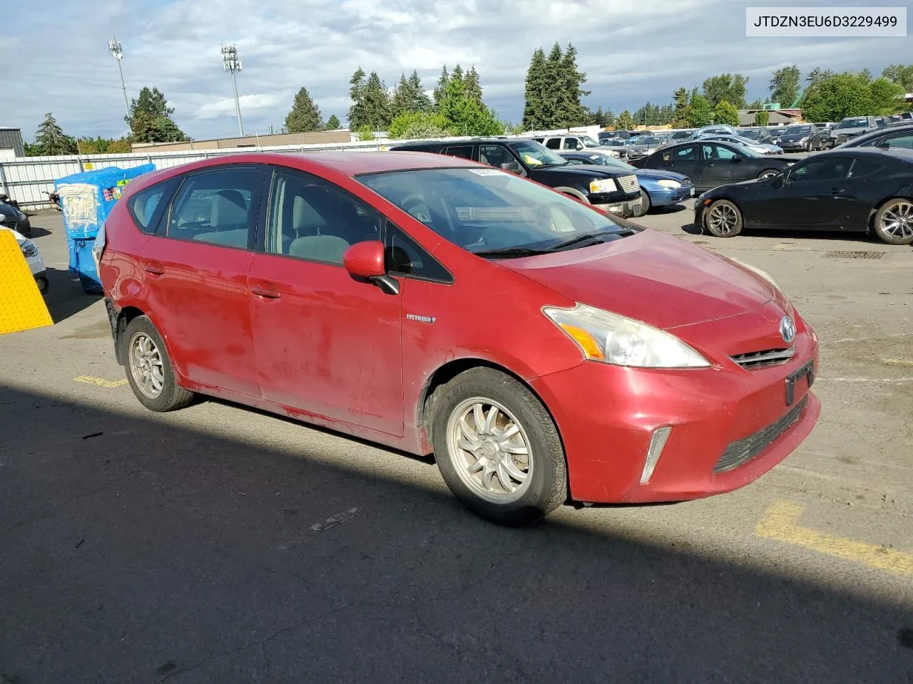 2013 Toyota Prius V VIN: JTDZN3EU6D3229499 Lot: 58279114