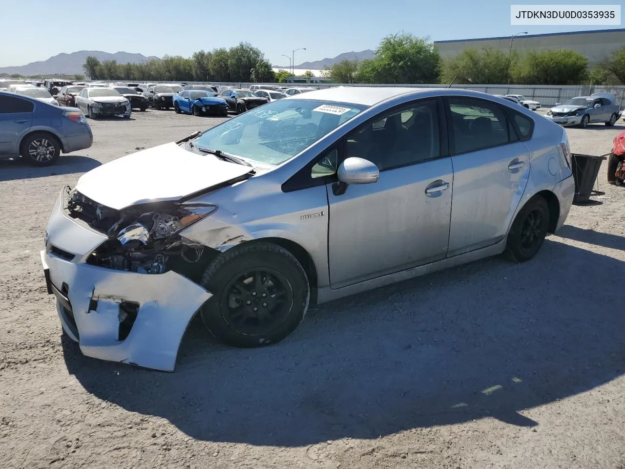 2013 Toyota Prius VIN: JTDKN3DU0D0353935 Lot: 58909824