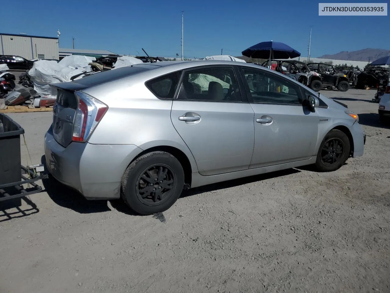 2013 Toyota Prius VIN: JTDKN3DU0D0353935 Lot: 58909824