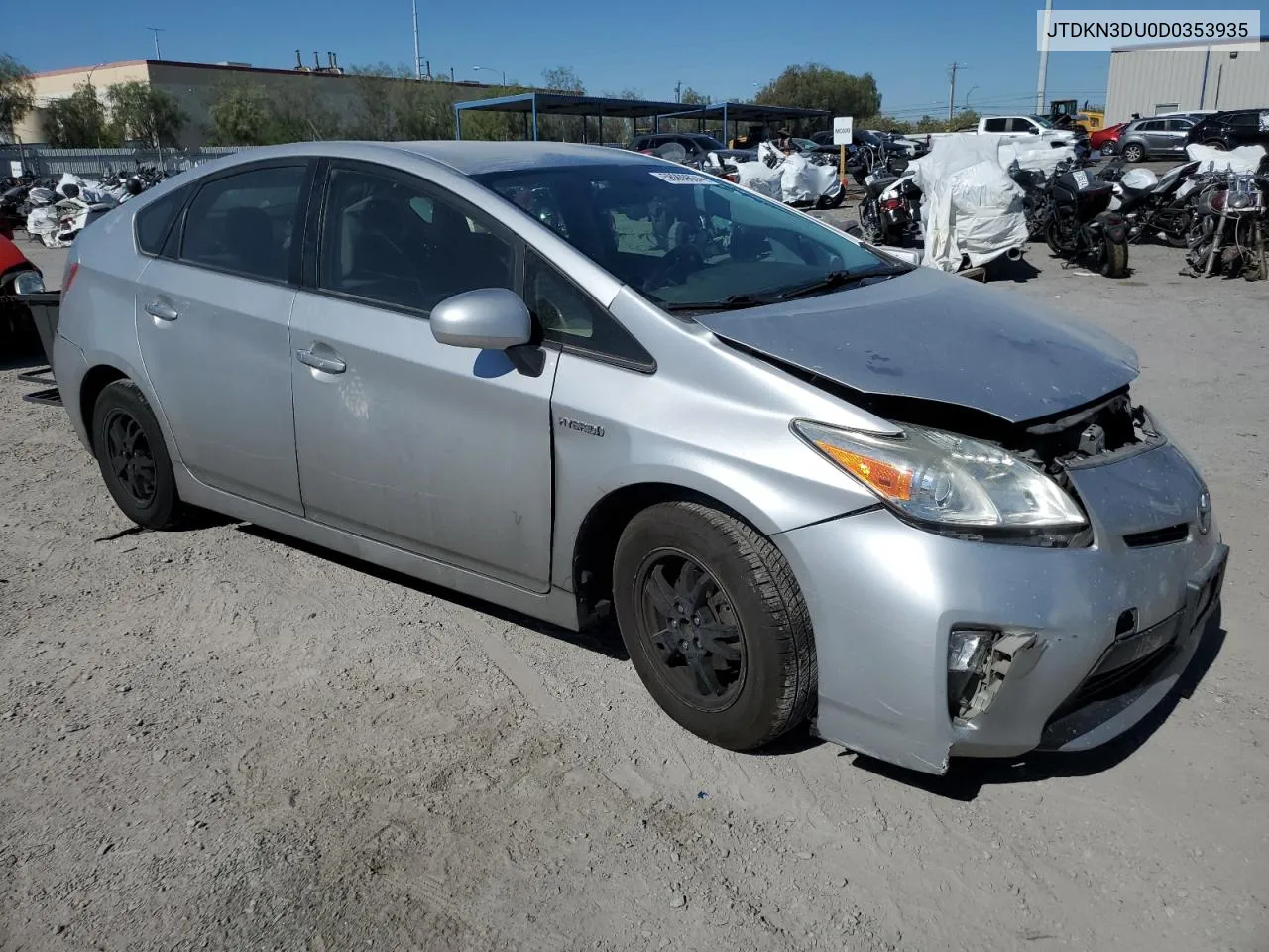 2013 Toyota Prius VIN: JTDKN3DU0D0353935 Lot: 58909824