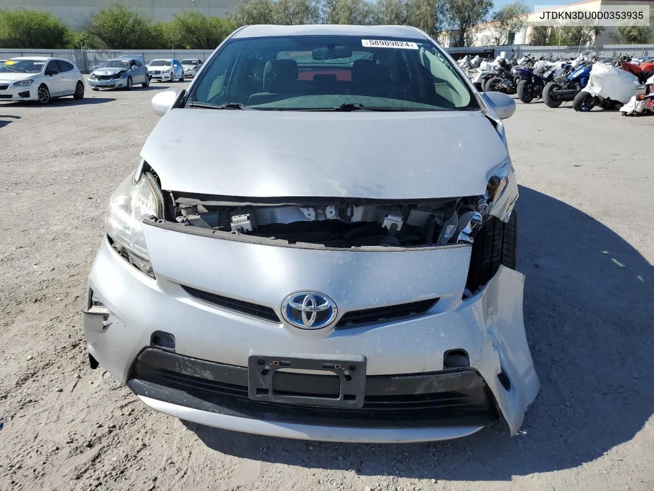 2013 Toyota Prius VIN: JTDKN3DU0D0353935 Lot: 58909824