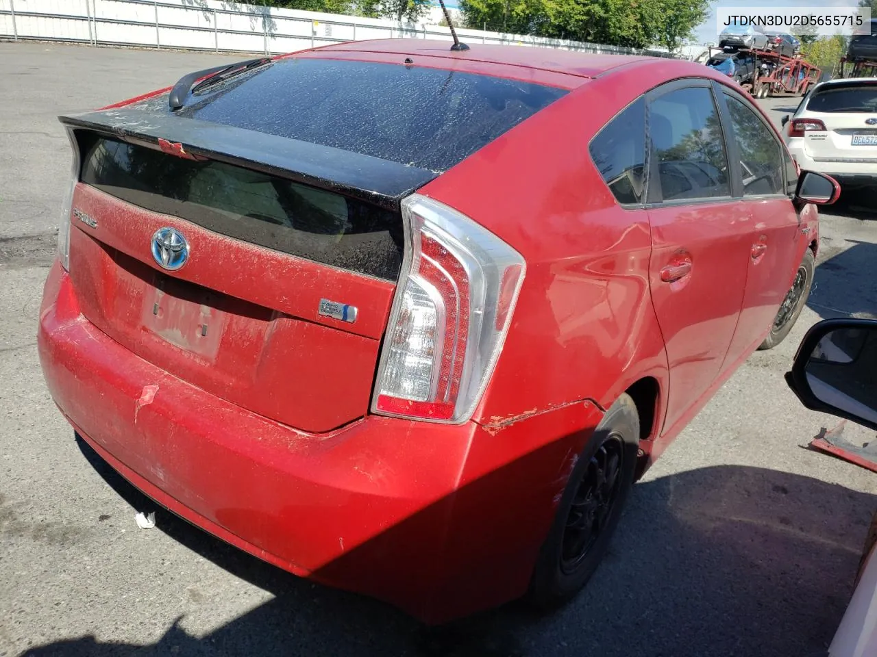 2013 Toyota Prius VIN: JTDKN3DU2D5655715 Lot: 60018063