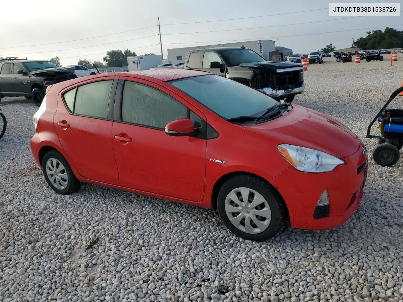 2013 Toyota Prius C VIN: JTDKDTB38D1538726 Lot: 60510584