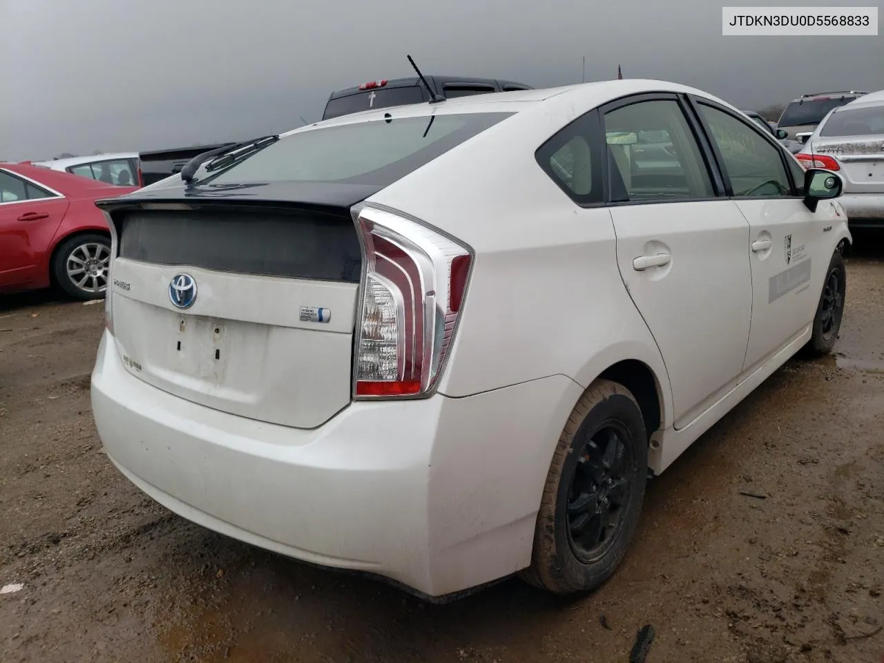 2013 Toyota Prius VIN: JTDKN3DU0D5568833 Lot: 61013254