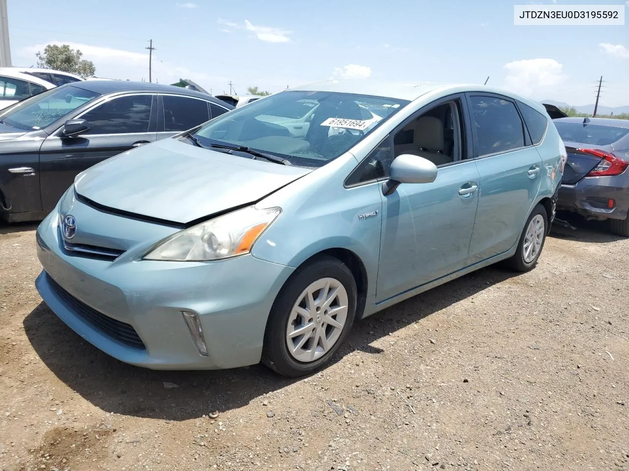 2013 Toyota Prius V VIN: JTDZN3EU0D3195592 Lot: 61951694