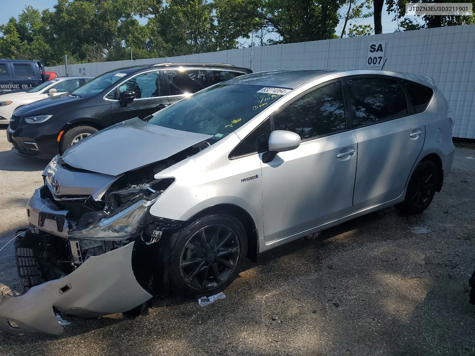 2013 Toyota Prius V VIN: JTDZN3EU3D3211901 Lot: 63274064