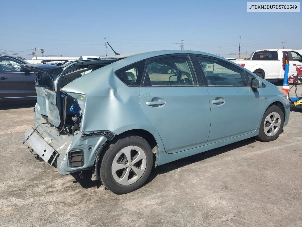 2013 Toyota Prius VIN: JTDKN3DU7D5700549 Lot: 63549944