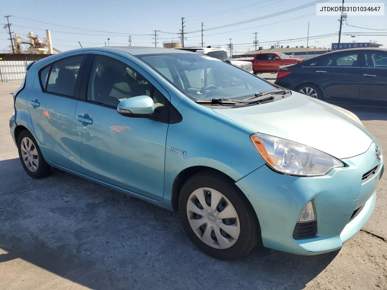 2013 Toyota Prius C VIN: JTDKDTB31D1034647 Lot: 65180684