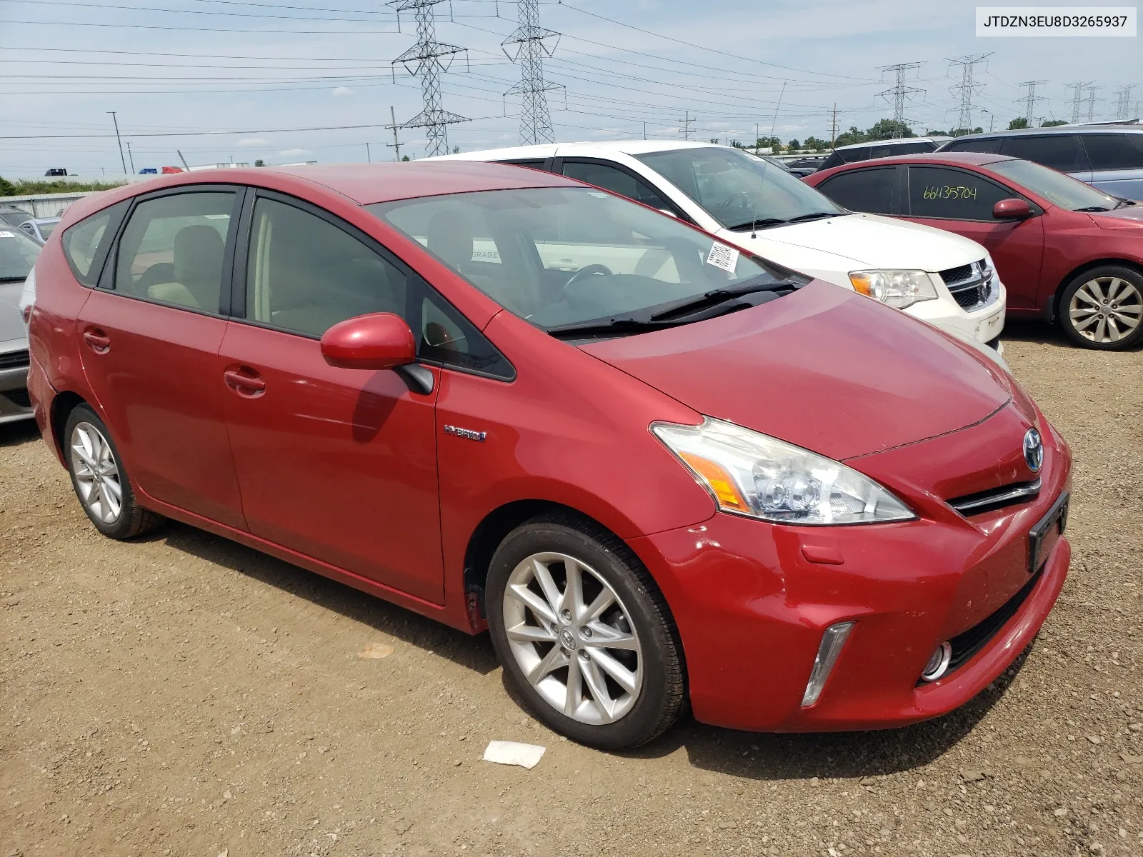 JTDZN3EU8D3265937 2013 Toyota Prius V