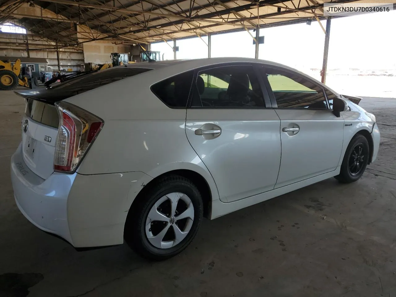 2013 Toyota Prius VIN: JTDKN3DU7D0340616 Lot: 67079434