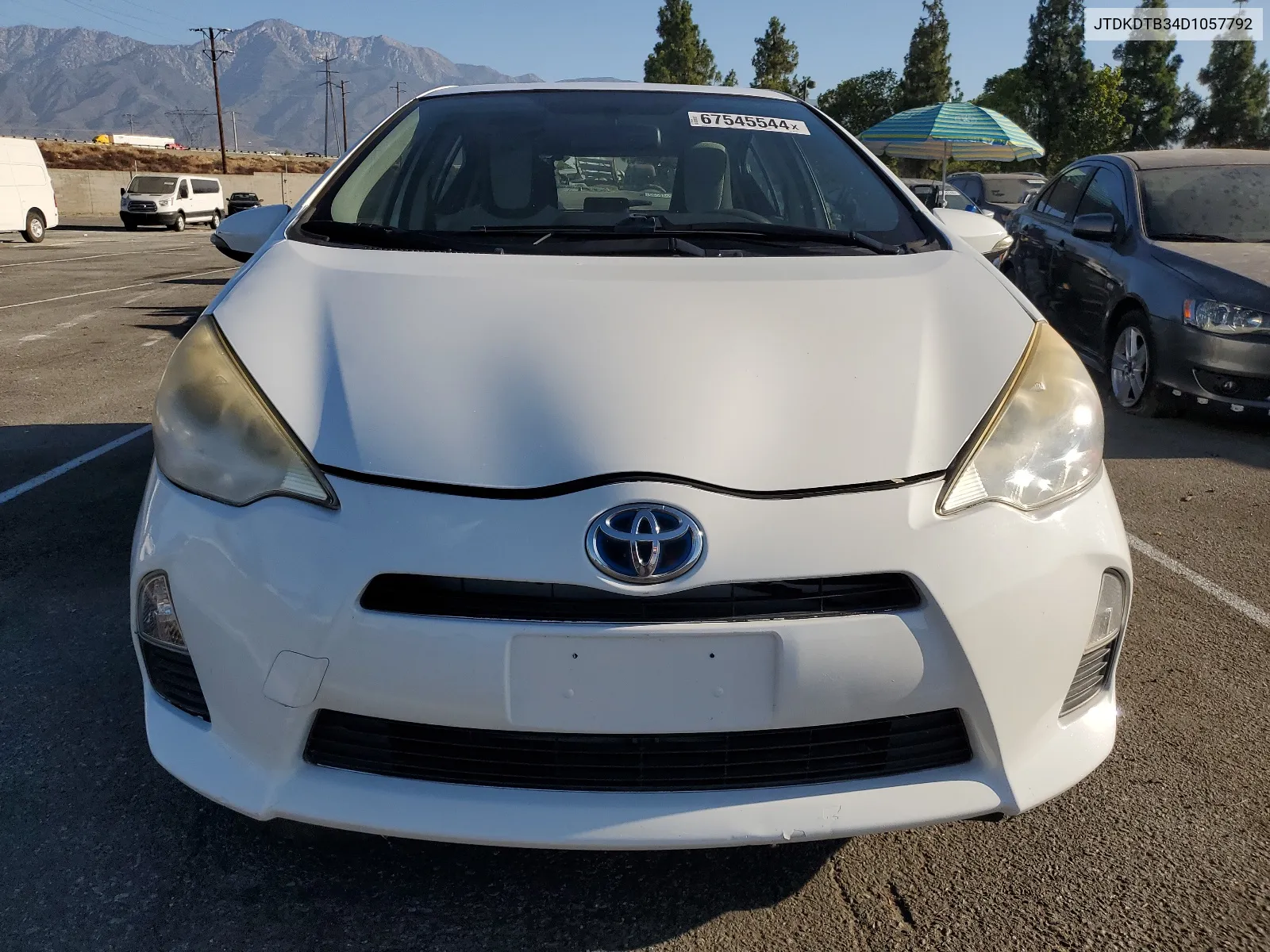 2013 Toyota Prius C VIN: JTDKDTB34D1057792 Lot: 67545544