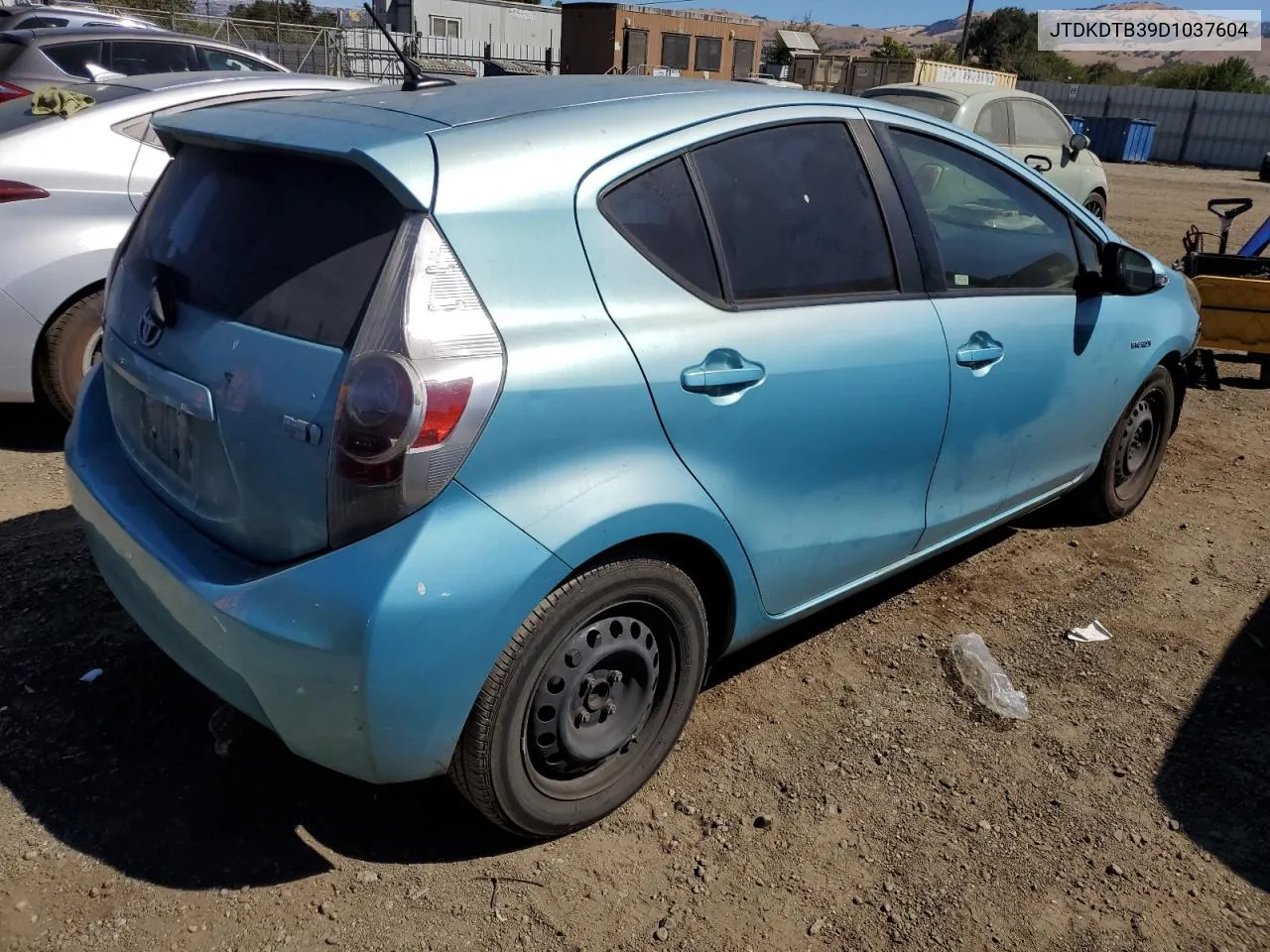 2013 Toyota Prius C VIN: JTDKDTB39D1037604 Lot: 67954524