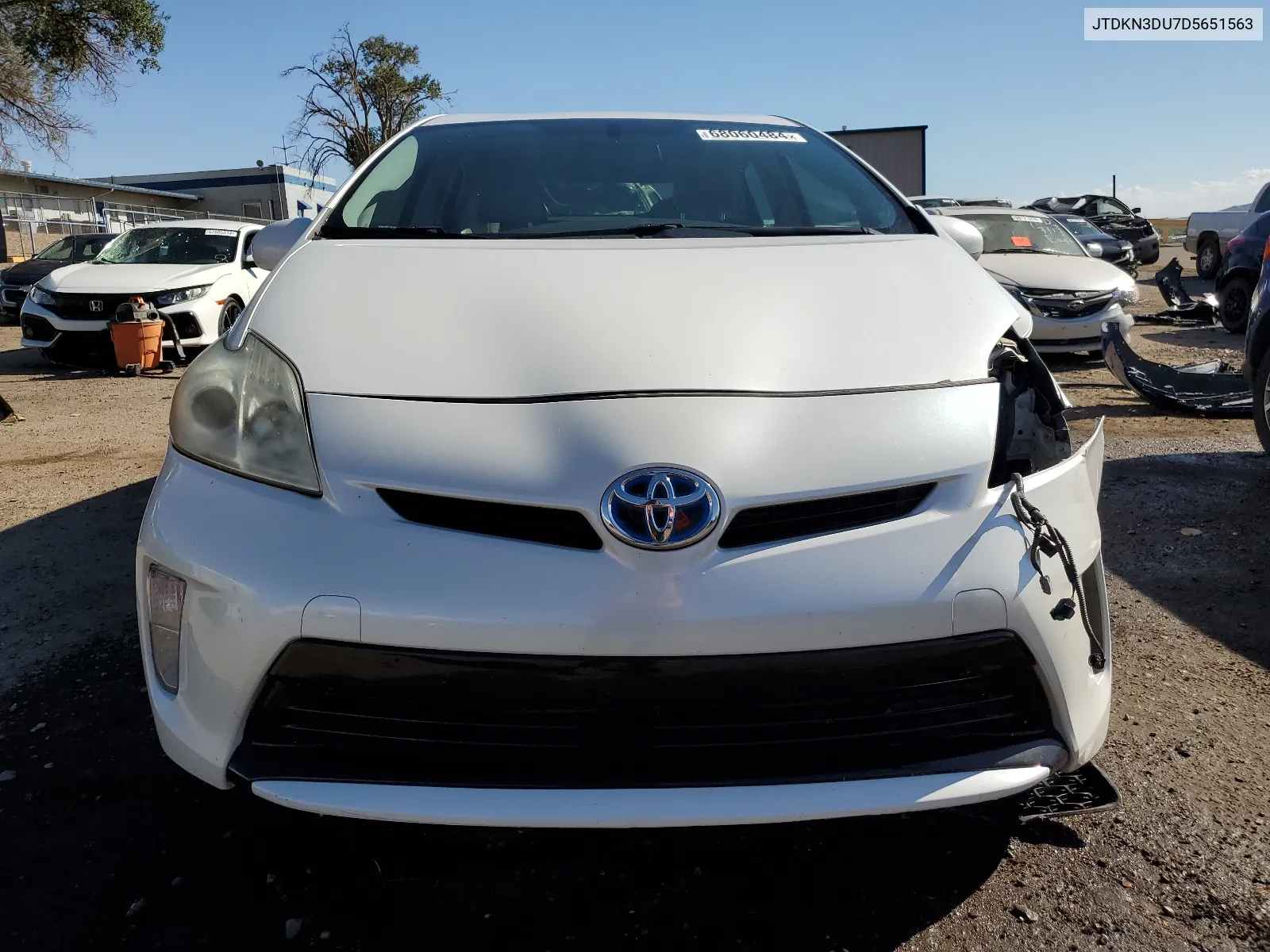 2013 Toyota Prius VIN: JTDKN3DU7D5651563 Lot: 68060484