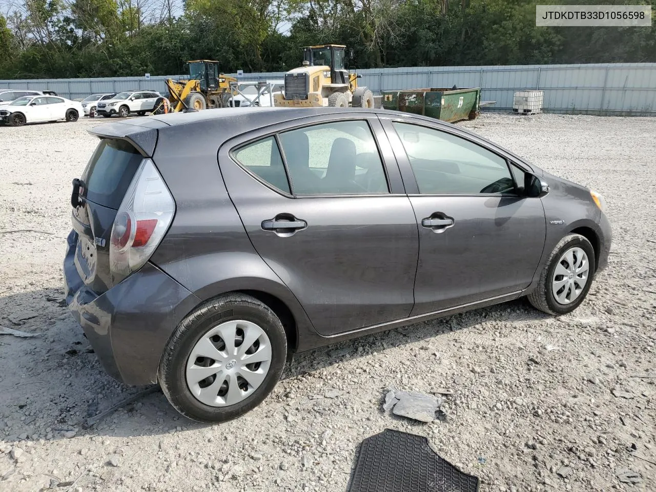 2013 Toyota Prius C VIN: JTDKDTB33D1056598 Lot: 68287294