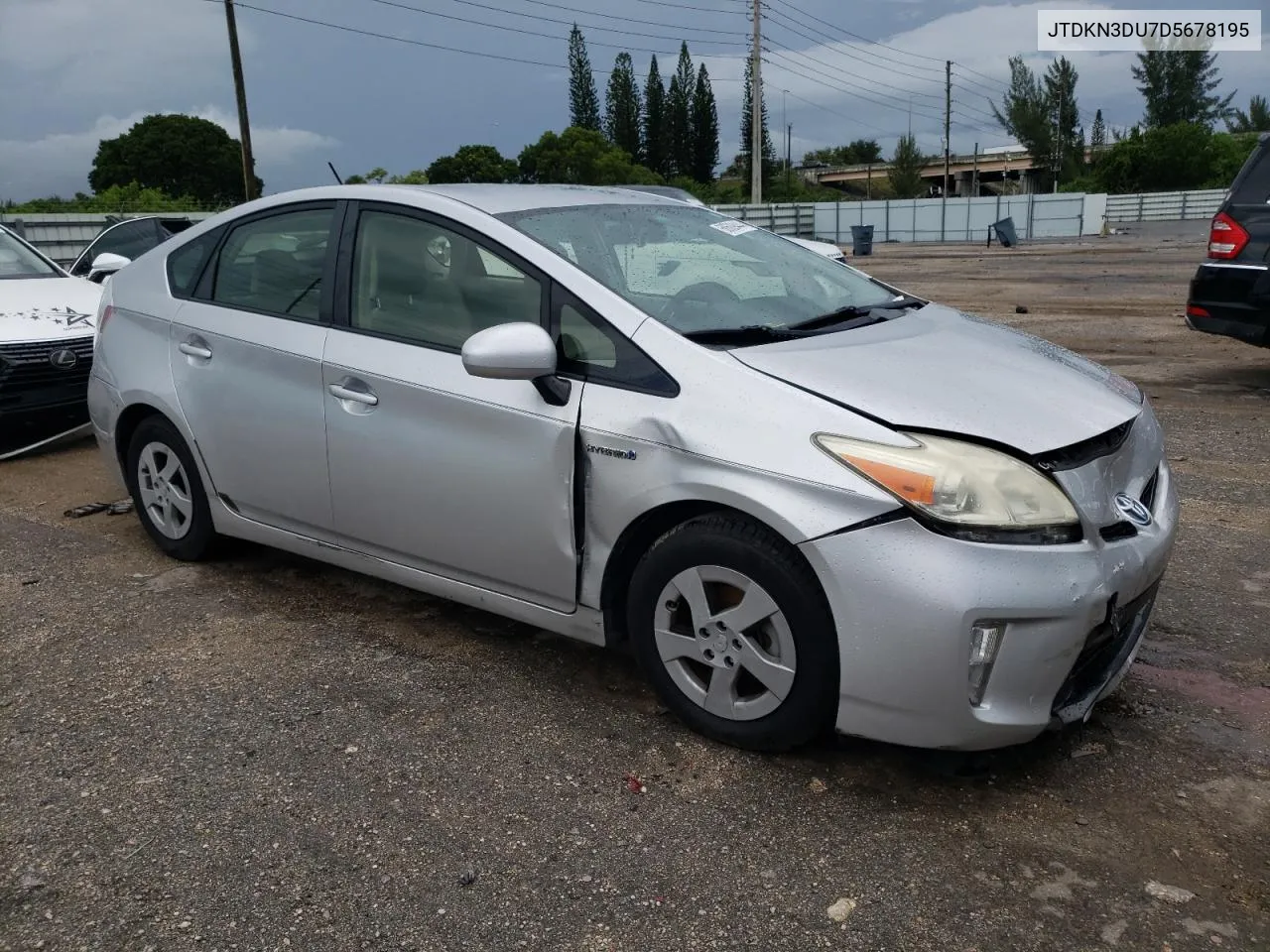 2013 Toyota Prius VIN: JTDKN3DU7D5678195 Lot: 68609444