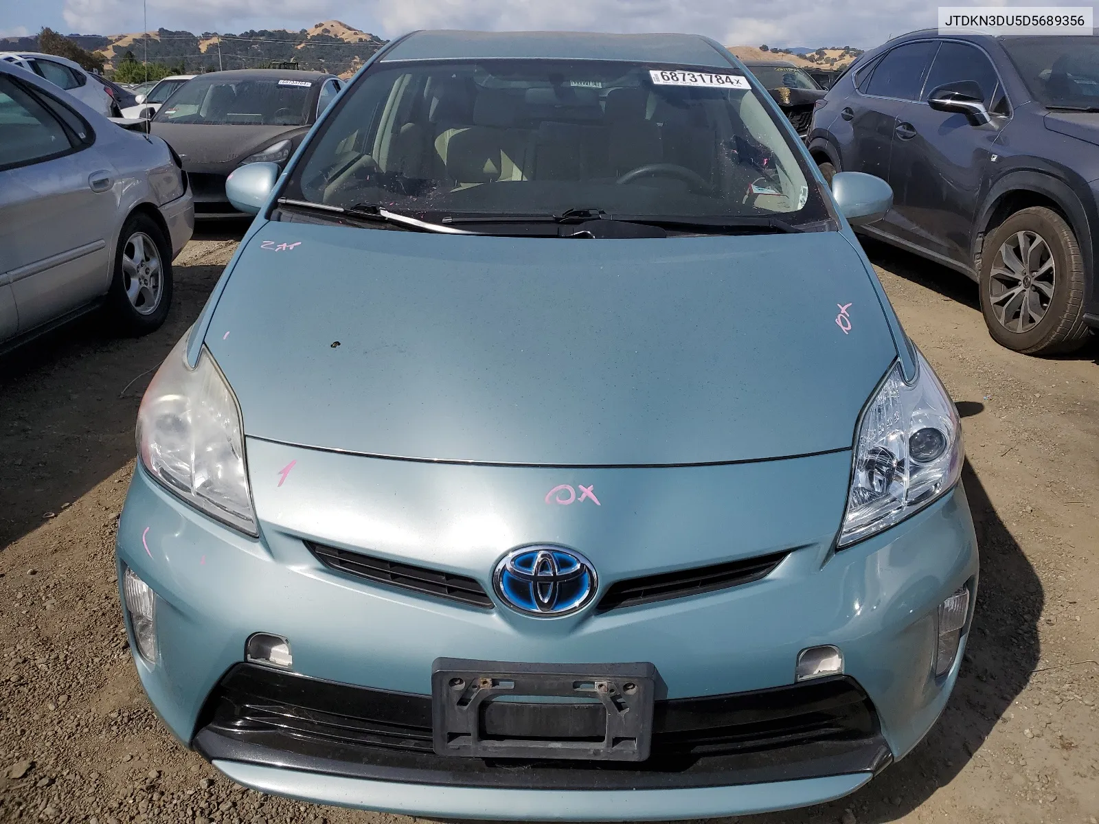 2013 Toyota Prius VIN: JTDKN3DU5D5689356 Lot: 68731784