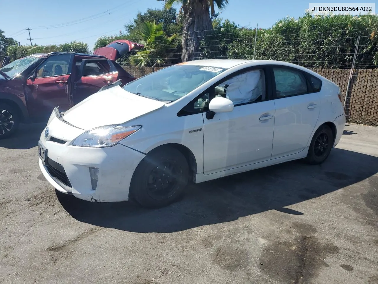 JTDKN3DU8D5647022 2013 Toyota Prius