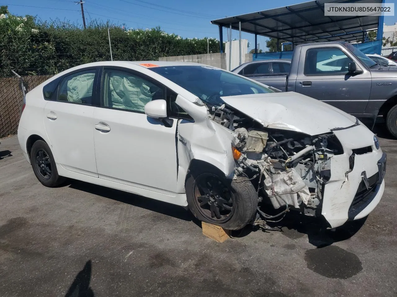 2013 Toyota Prius VIN: JTDKN3DU8D5647022 Lot: 69142294