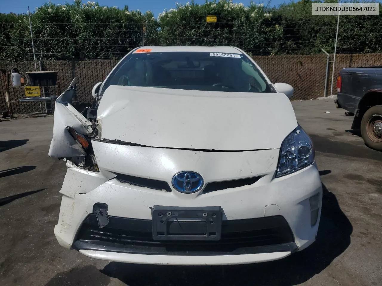 JTDKN3DU8D5647022 2013 Toyota Prius