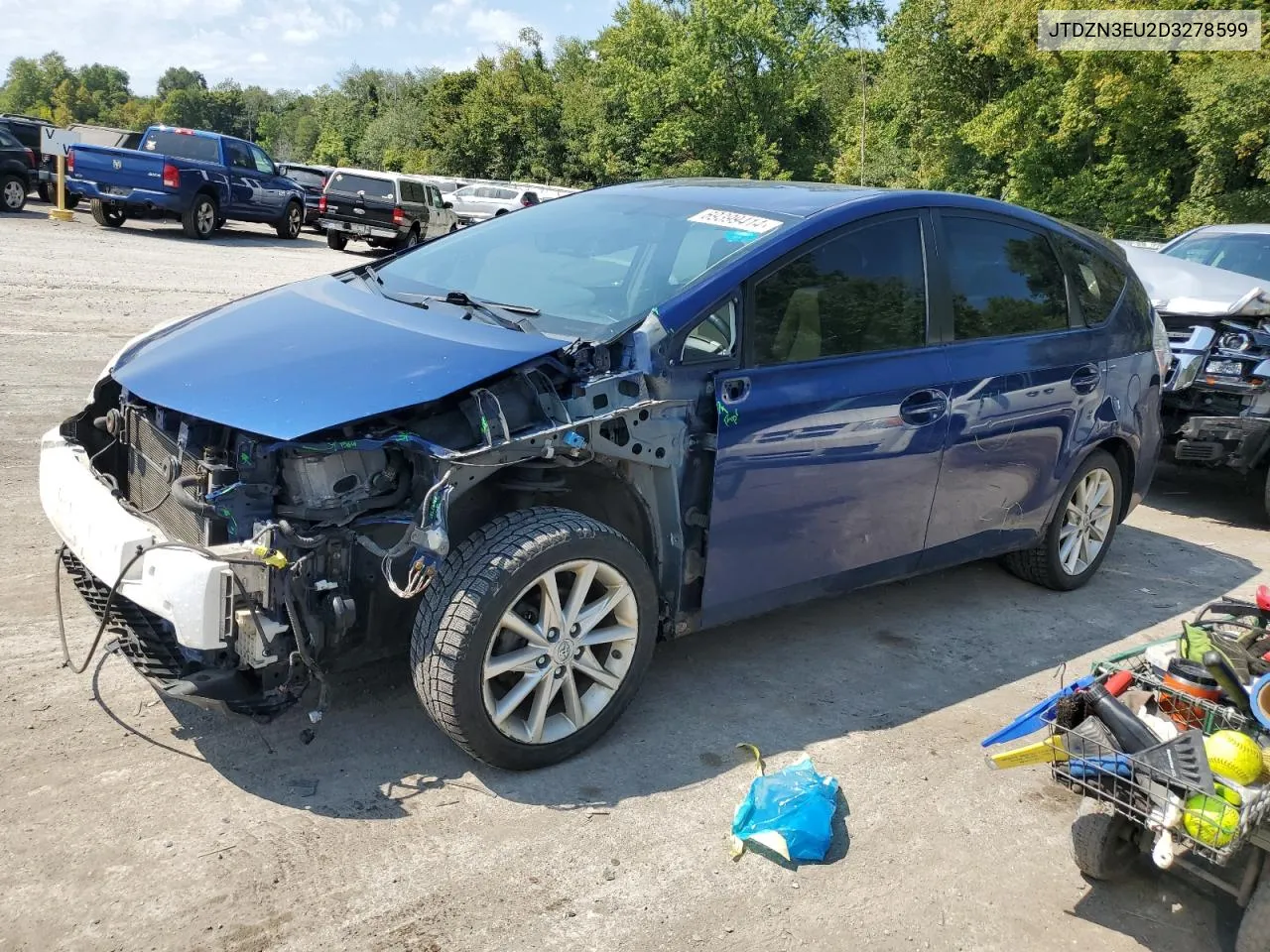 2013 Toyota Prius V VIN: JTDZN3EU2D3278599 Lot: 69399414