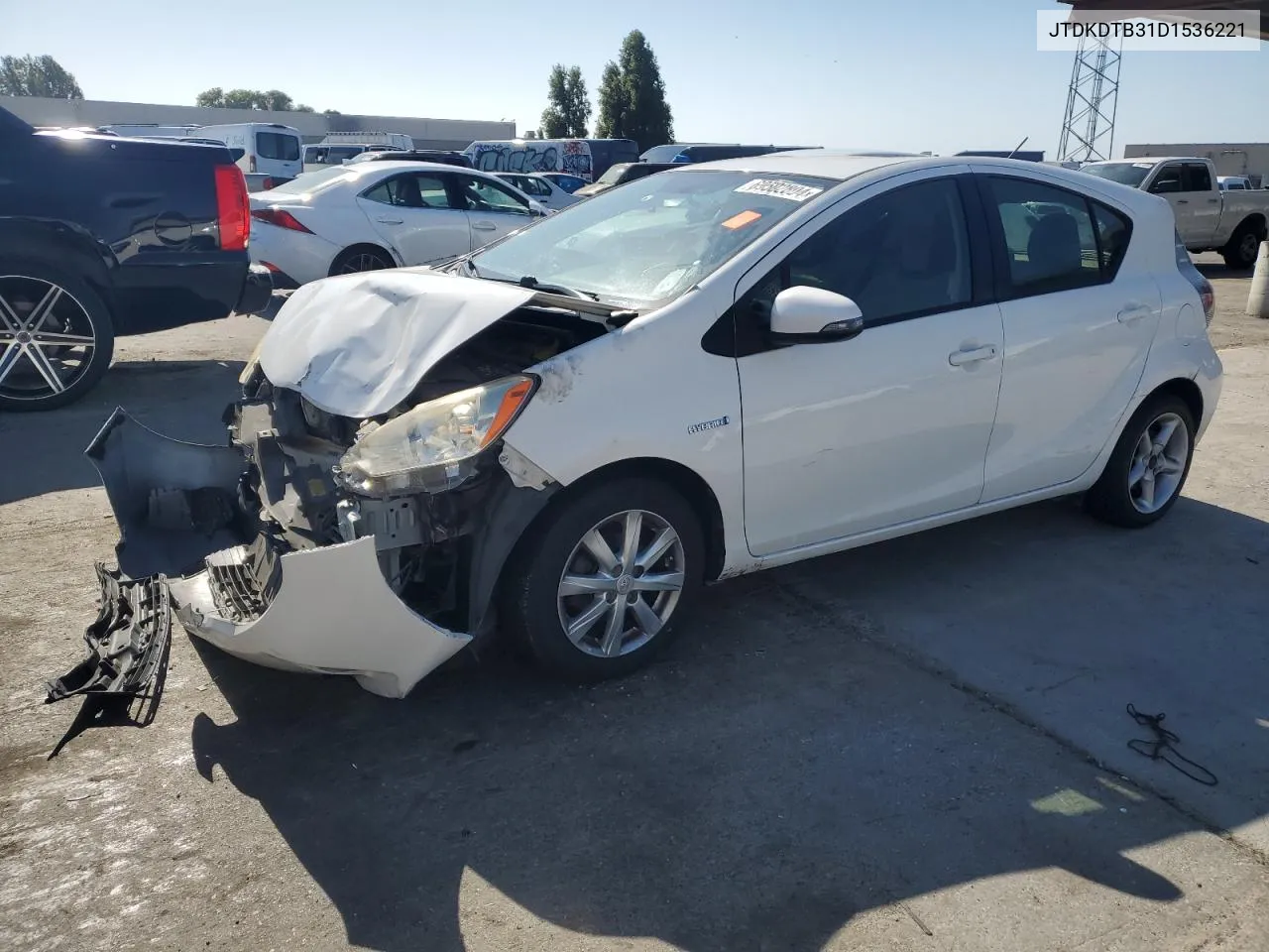 2013 Toyota Prius C VIN: JTDKDTB31D1536221 Lot: 69502804