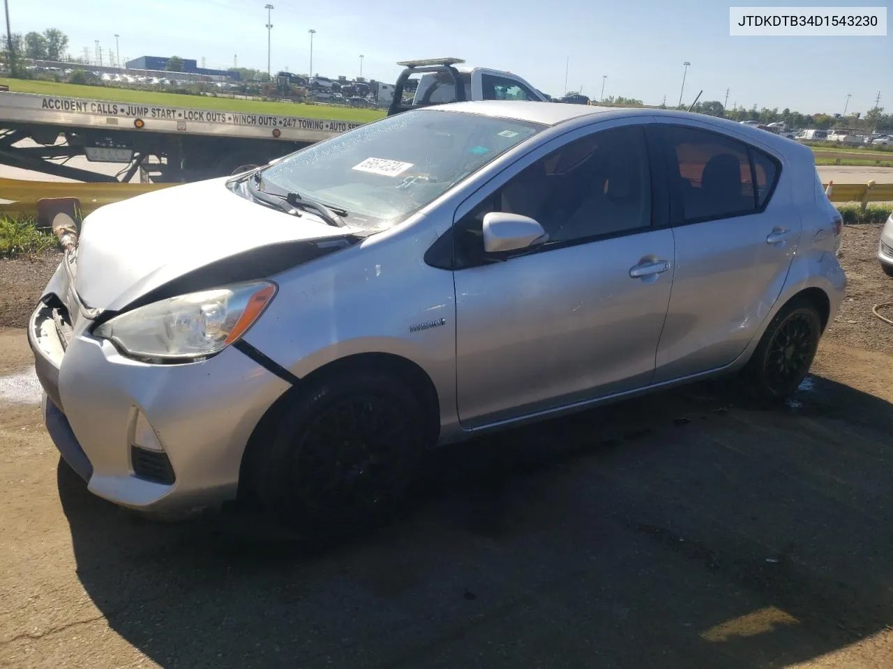 2013 Toyota Prius C VIN: JTDKDTB34D1543230 Lot: 69574634