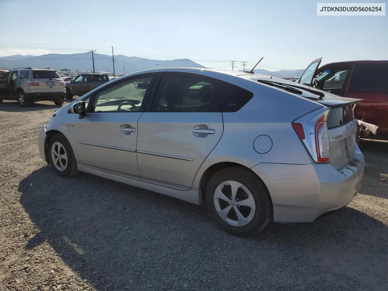 2013 Toyota Prius VIN: JTDKN3DU0D5606254 Lot: 69834424