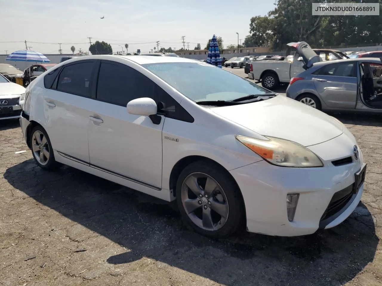 2013 Toyota Prius VIN: JTDKN3DU0D1668891 Lot: 70002584