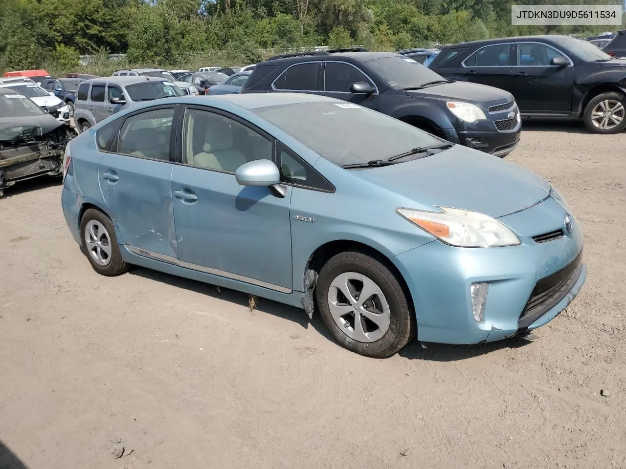 2013 Toyota Prius VIN: JTDKN3DU9D5611534 Lot: 70391104