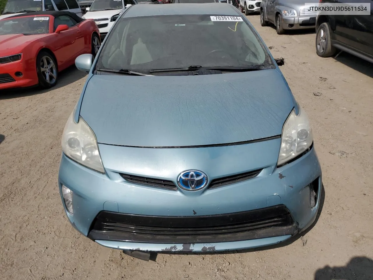 2013 Toyota Prius VIN: JTDKN3DU9D5611534 Lot: 70391104