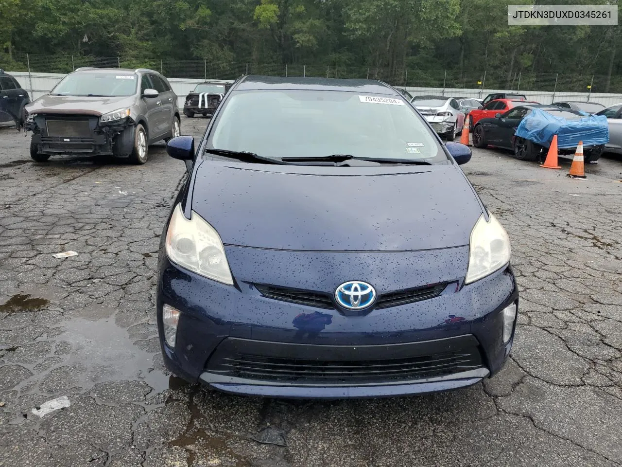 2013 Toyota Prius VIN: JTDKN3DUXD0345261 Lot: 70435204