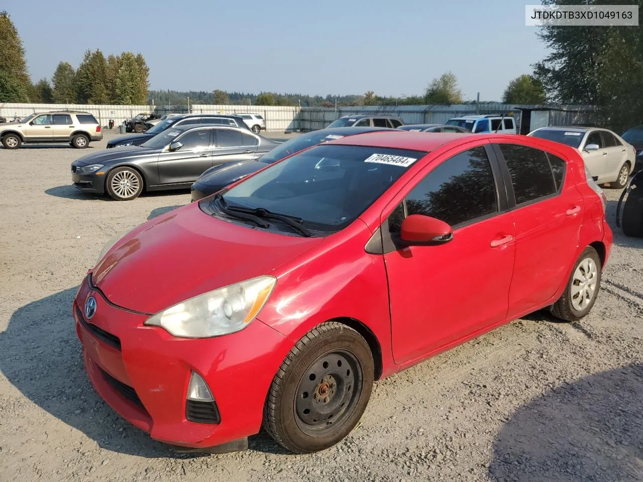 2013 Toyota Prius C VIN: JTDKDTB3XD1049163 Lot: 70465484