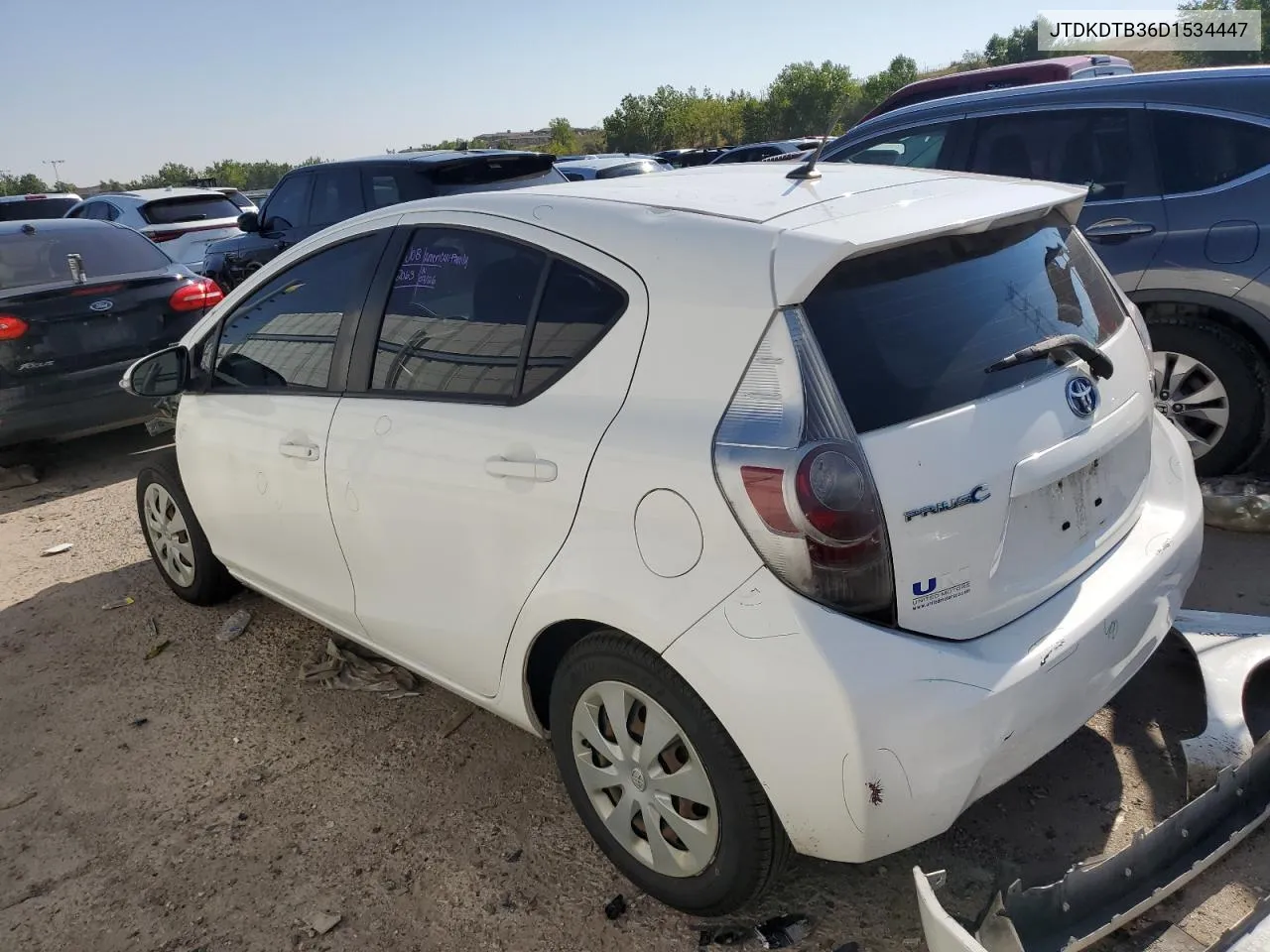 2013 Toyota Prius C VIN: JTDKDTB36D1534447 Lot: 70487194