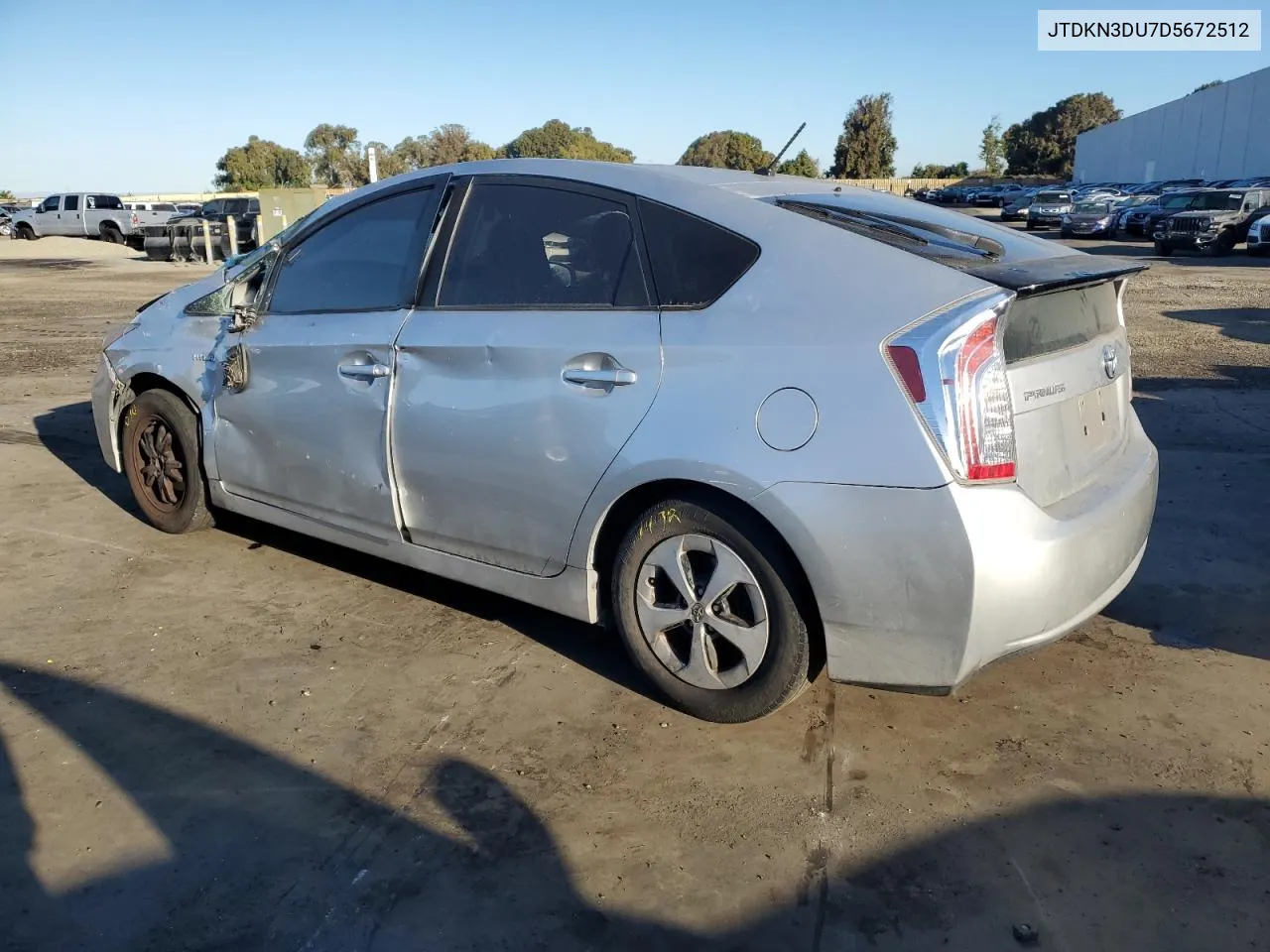 2013 Toyota Prius VIN: JTDKN3DU7D5672512 Lot: 70636704