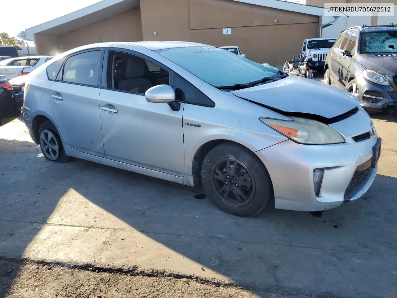 2013 Toyota Prius VIN: JTDKN3DU7D5672512 Lot: 70636704