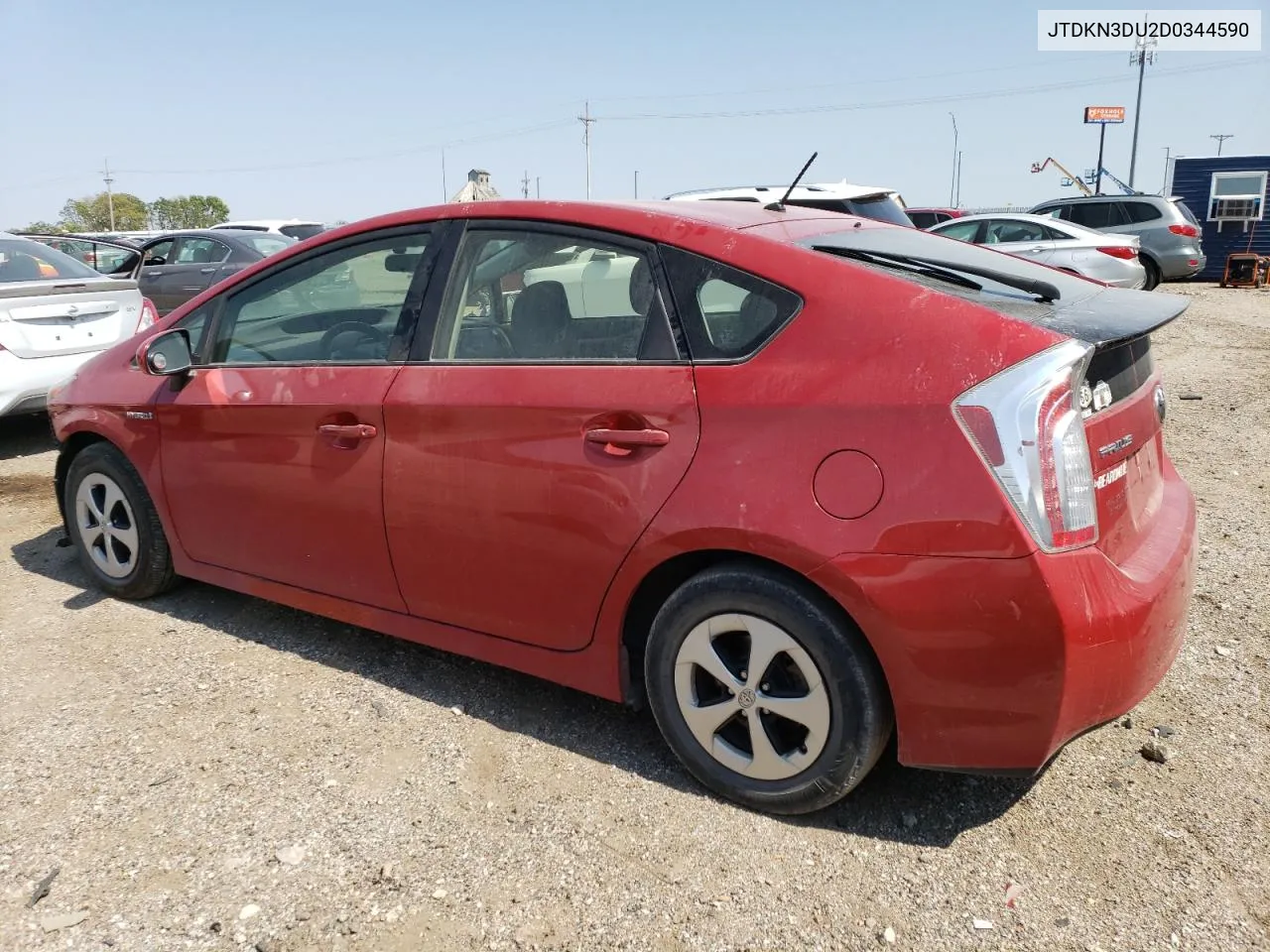 2013 Toyota Prius VIN: JTDKN3DU2D0344590 Lot: 70753594