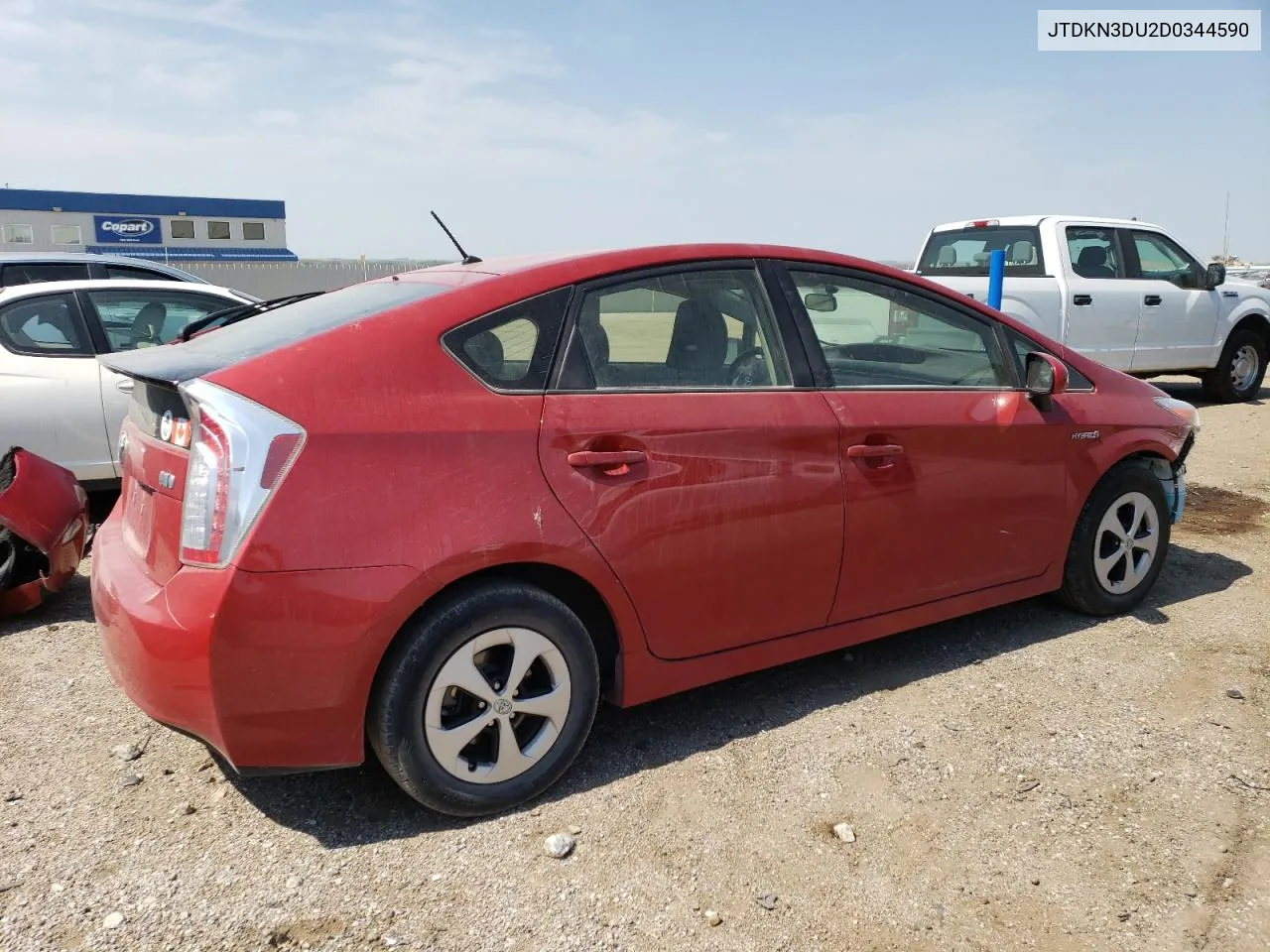 2013 Toyota Prius VIN: JTDKN3DU2D0344590 Lot: 70753594