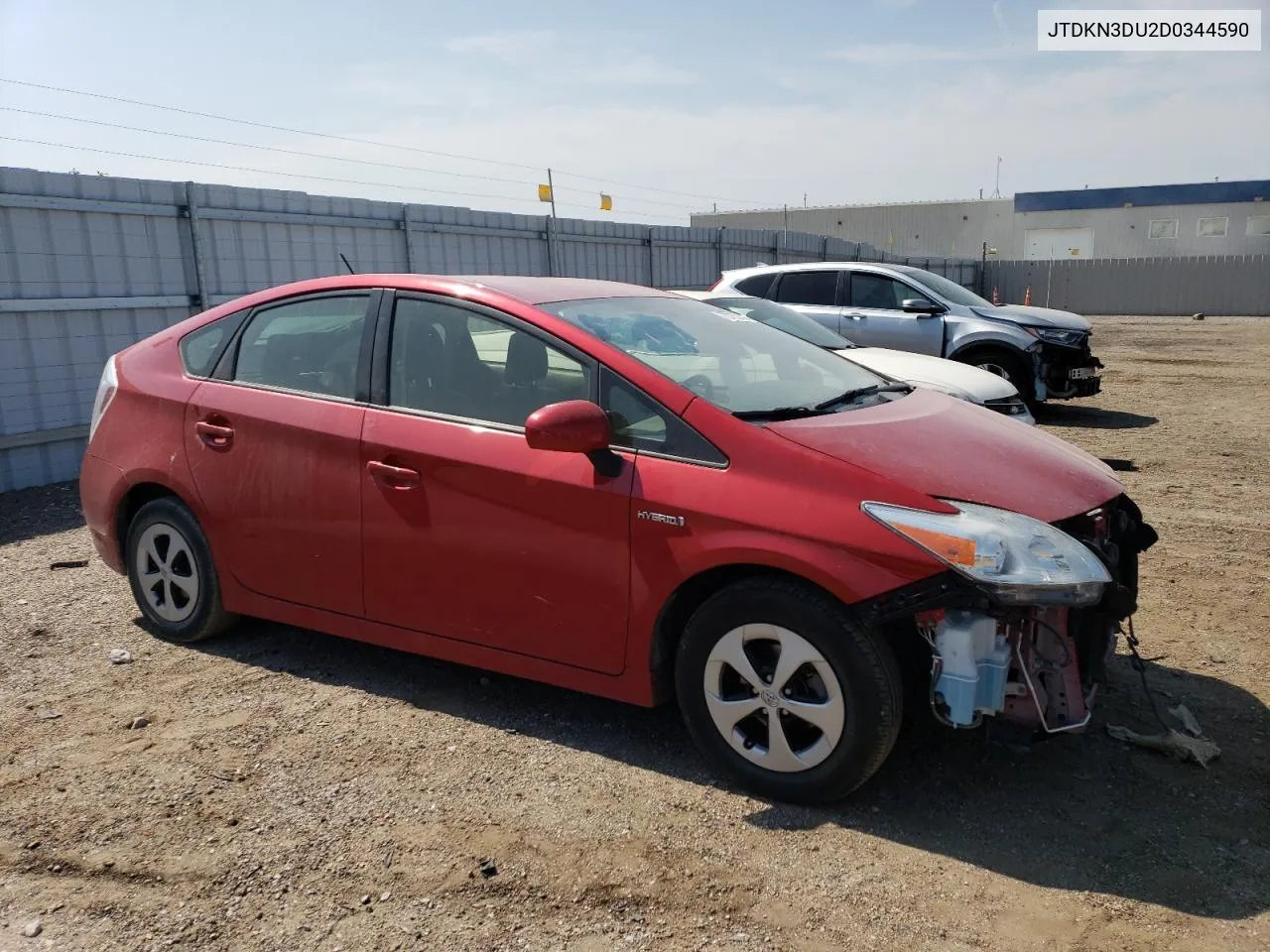 2013 Toyota Prius VIN: JTDKN3DU2D0344590 Lot: 70753594