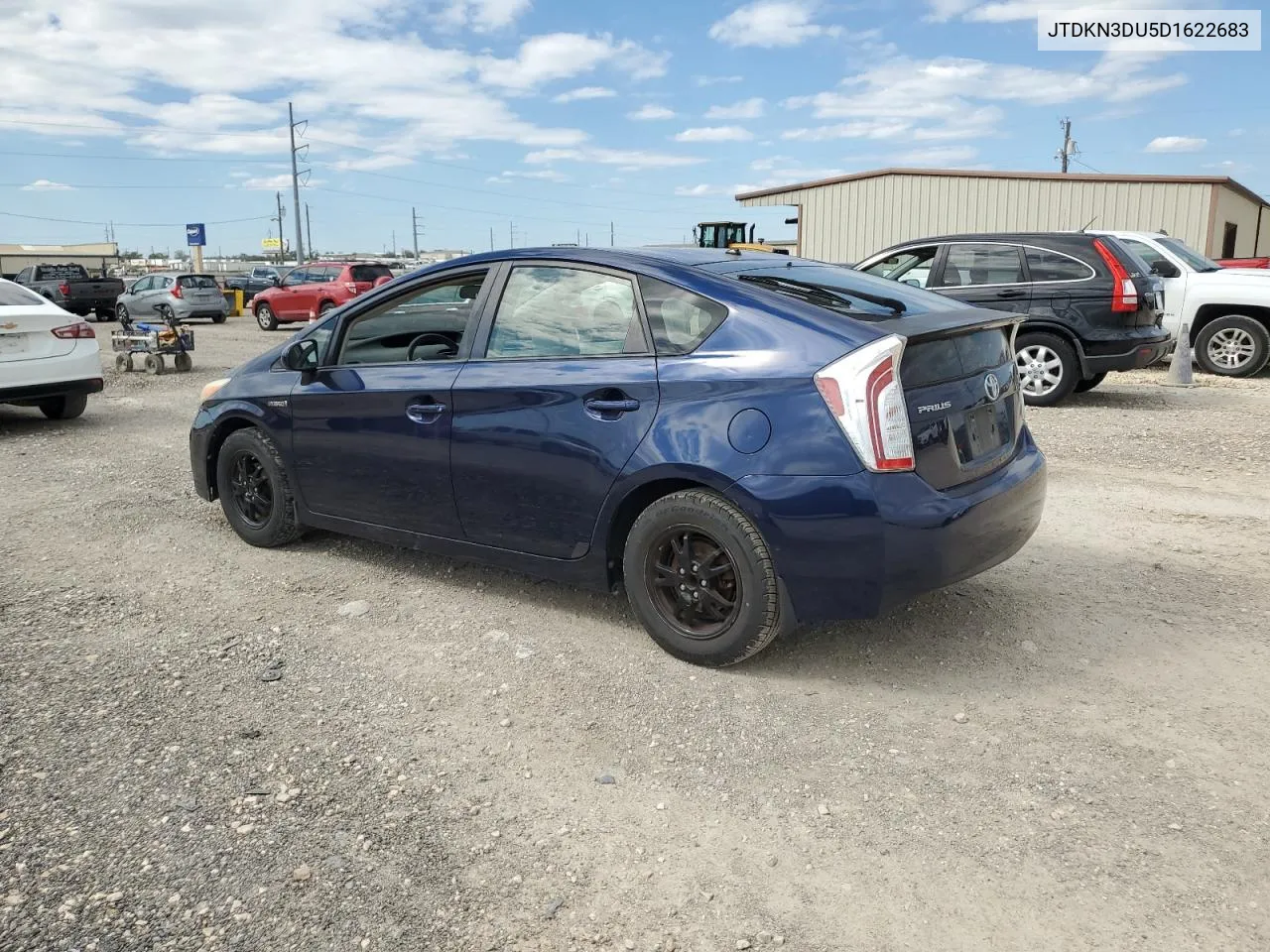 2013 Toyota Prius VIN: JTDKN3DU5D1622683 Lot: 71212674