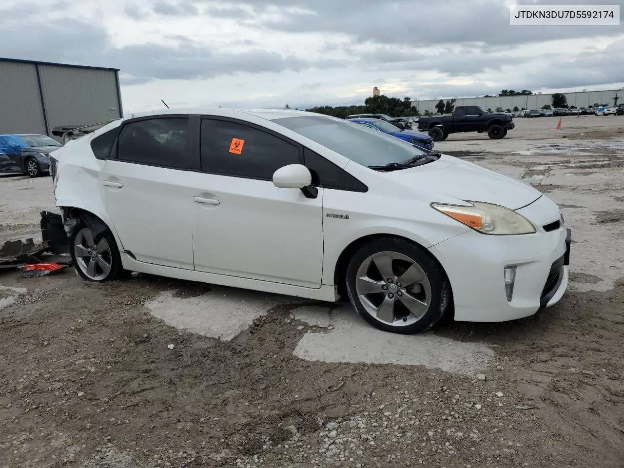 JTDKN3DU7D5592174 2013 Toyota Prius