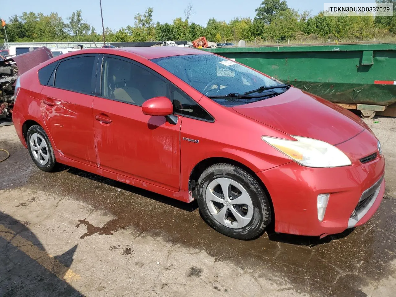 2013 Toyota Prius VIN: JTDKN3DUXD0337029 Lot: 71297054