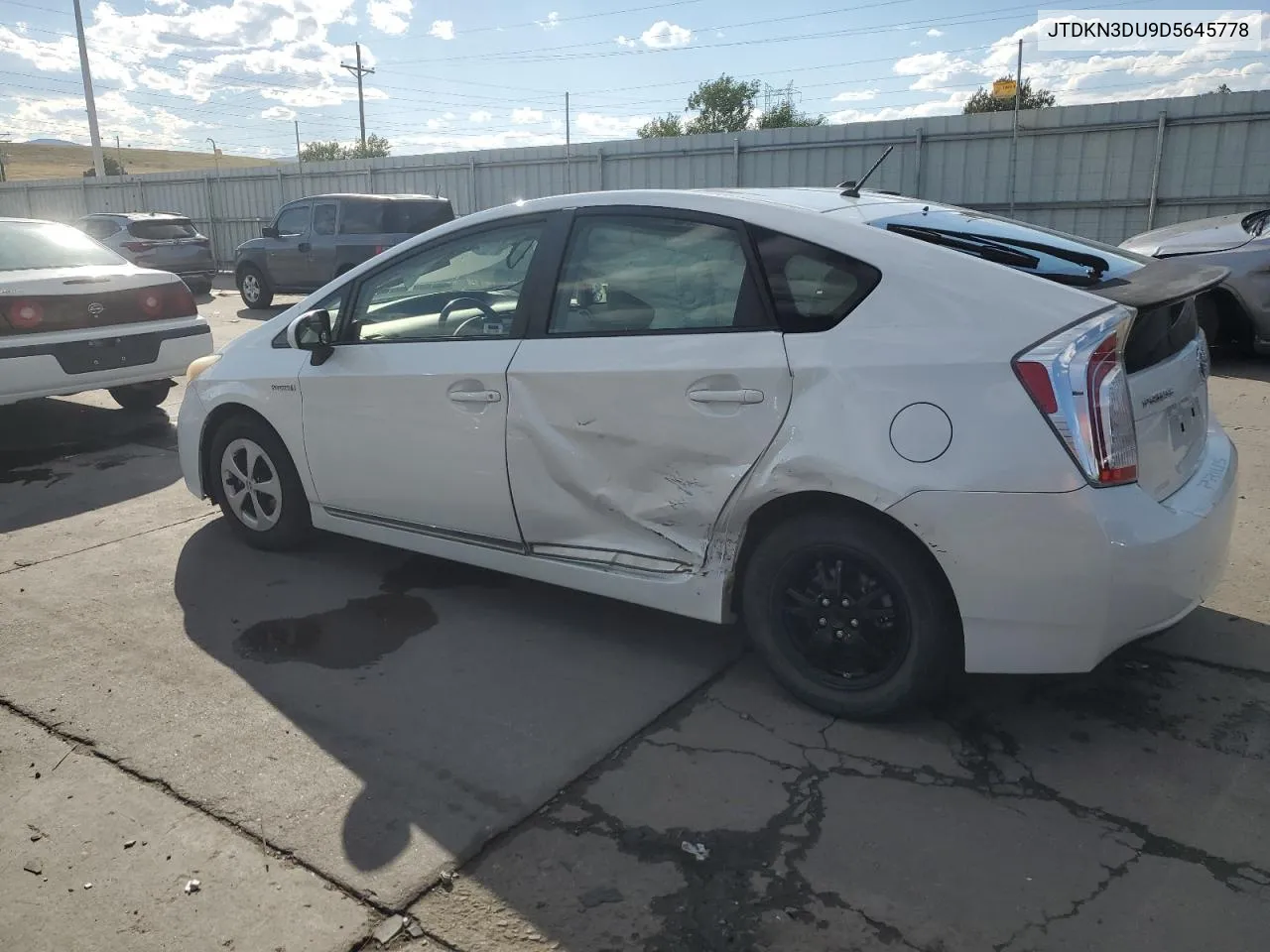 2013 Toyota Prius VIN: JTDKN3DU9D5645778 Lot: 71474994