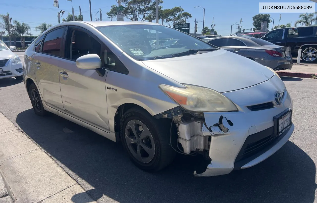 2013 Toyota Prius VIN: JTDKN3DU7D5588089 Lot: 71483234