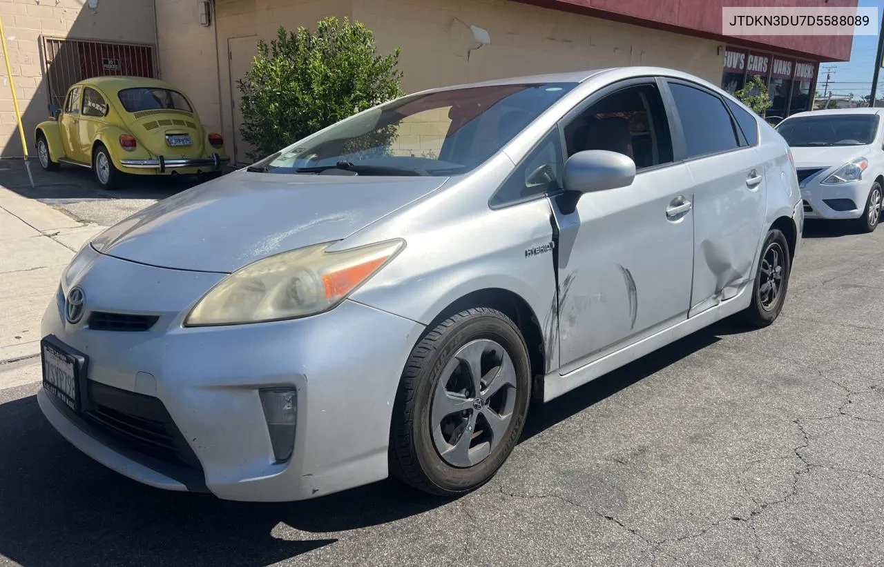 JTDKN3DU7D5588089 2013 Toyota Prius