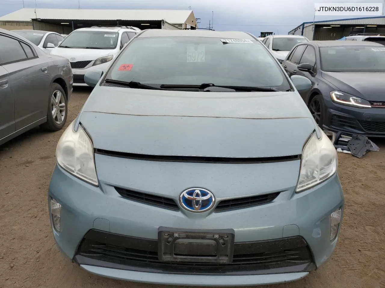 2013 Toyota Prius VIN: JTDKN3DU6D1616228 Lot: 71748054