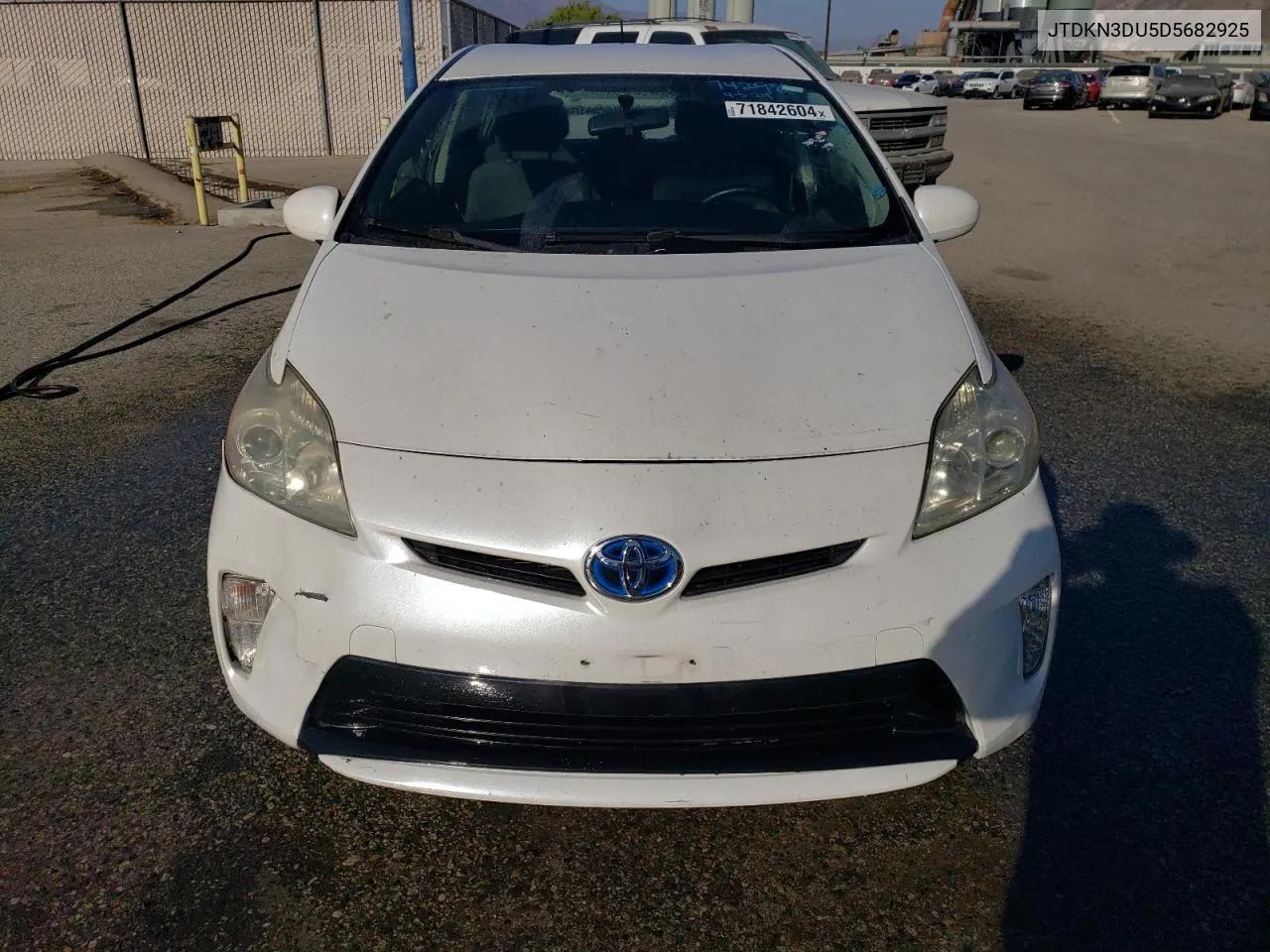 2013 Toyota Prius VIN: JTDKN3DU5D5682925 Lot: 71842604