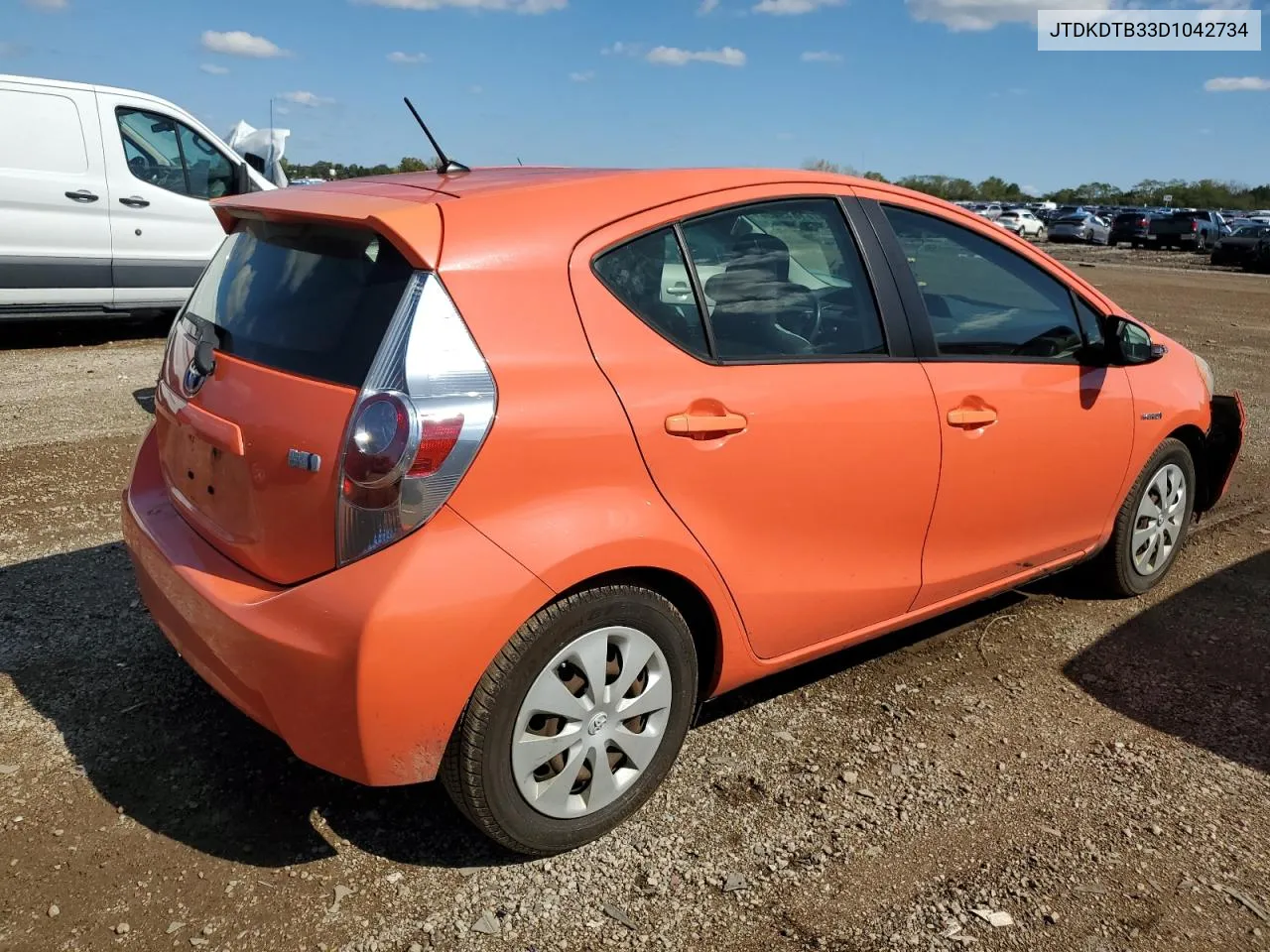 2013 Toyota Prius C VIN: JTDKDTB33D1042734 Lot: 71849454