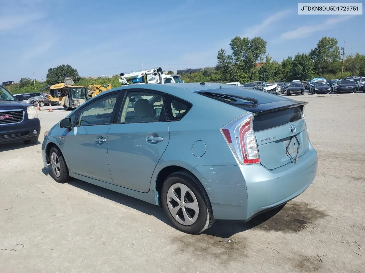 2013 Toyota Prius VIN: JTDKN3DU5D1729751 Lot: 71858214