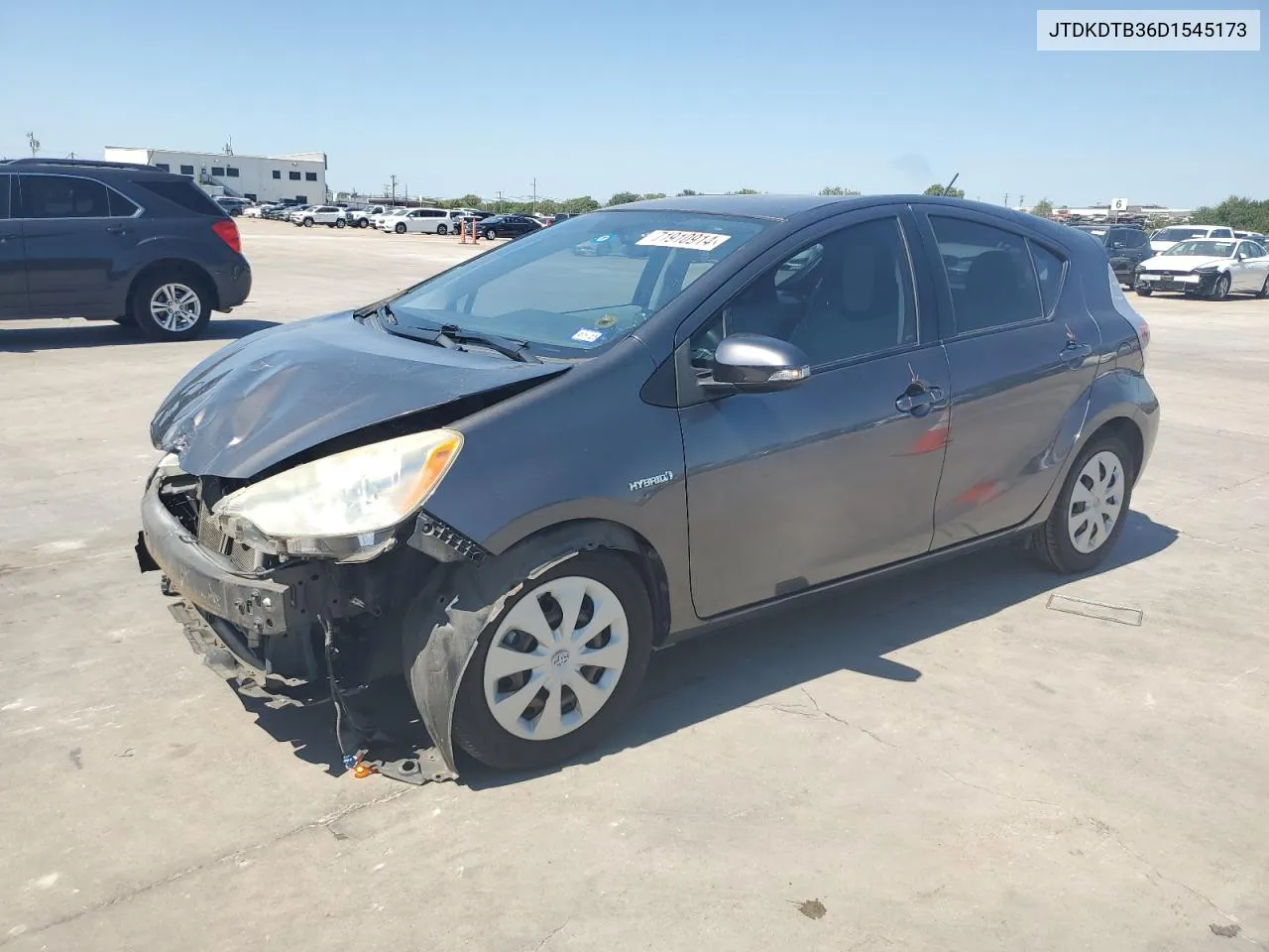 2013 Toyota Prius C VIN: JTDKDTB36D1545173 Lot: 71910914